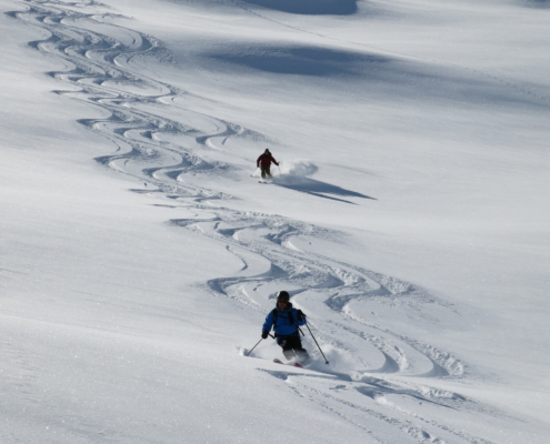 Skitouren Abfahrt